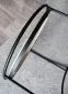 Ława MANADO okrągła na metalowej podstawie - outlet| MIRAT. styl LOFT