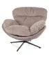Fotel do salonu FLORENCE Raven ciemnobeżowy | MIRAT