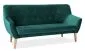 Zielona sofa tapicerowana nowoczesna do salonu aksamitna NORDIC 3 VELVET