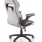 Czarny biurowy fotel jasno szary z regulowanymi podłokietnikami Sonic