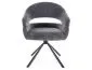 Krzesło do jadalni BORGO Raven z funkcją obrotu ciemnoszare | MIRAT styl LOFT