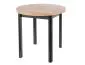 Stół okrągły ADAM 80 cm dąb artisan / czarny mat |MIRAT