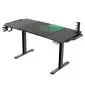 Biurko gamingowe LEVEL V2 LED zielone ULTRADESK | MIRAT.