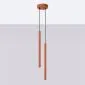 Lampa wisząca PASTELO 2 ochra czerwona | sklep MIRAT  kolekcja pastelo