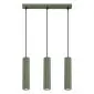 Lampa wisząca KARBON 3L zielona oliwka | sklep MIRAT kolekcja karbon
