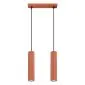 Lampa wisząca KARBON 2 ochra czerwona | sklep MIRAT  kolekcja karbon