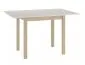 Stół kwadratowy rozkładany Flip 80(160)x80 cm kaszmir dąb | MIRAT styl LOFT