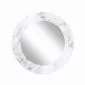 Lustro okrągłe MORENA WHITE MARBLE 70cm białe marmurkowe I sklep meblowy MIRAT.