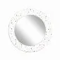 Lustro okrągłe MORENA DOTS 70cm białe do łazienki I sklep meblowy MIRAT.