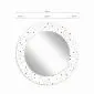 Lustro okrągłe MORENA DOTS 70cm białe do łazienki I sklep meblowy MIRAT.