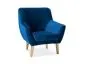 Fotel NORDIC 1 VELVET granatowy tapicerowany w styl u glamour | MIRAT. styl GLAMOUR, SKANDYNAWSKI kolekcja NORDIC