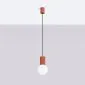 Lampa wisząca HALO 1 ochra czerwona | sklep MIRAT kolekcja halo