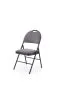 Krzesło tapicerowane K566 szare/czarne składane do kuchni I sklep meblowy MIRAT. styl LOFT