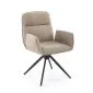 Krzesło tapicerowane K574 ciemno beżowe obracane do jadalni I sklep meblowy MIRAT.