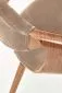 Krzesło tapicerowane K396 VELVET beżowe/orzech ze sklejki I sklep meblowy MIRAT.