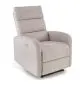 Komfortowy fotel rozkładany CARINIO jasny beżowy z masażem I sklep meblowy MIRAT.