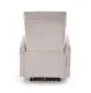 Komfortowy fotel rozkładany CARINIO jasny beżowy z masażem I sklep meblowy MIRAT.
