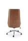 Fotel biurowy WEBSTER beżowy/orzechowy skórzany I sklep meblowy MIRAT.