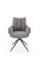 Krzesło tapicerowane K579 szare obracane loftowe I sklep meblowy MIRAT. styl LOFT