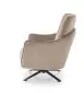 Fotel do salonu SCAMPI cappuccino obrotowy w loftowym stylu I sklep meblowy MIRAT.