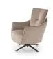 Fotel do salonu SCAMPI cappuccino obrotowy w loftowym stylu I sklep meblowy MIRAT.