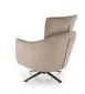 Fotel do salonu SCAMPI cappuccino obrotowy w loftowym stylu I sklep meblowy MIRAT.