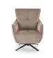 Fotel do salonu SCAMPI cappuccino obrotowy w loftowym stylu I sklep meblowy MIRAT.