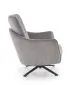 Głęboki fotel do salonu SCAMPI szary obrotowy I sklep meblowy MIRAT.