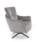Głęboki fotel do salonu SCAMPI szary obrotowy I sklep meblowy MIRAT.
