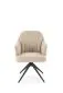 Krzesło tapicerowane K570 beżowe obracane do jadalni I sklep meblowy MIRAT.