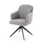 Krzesło tapicerowane K570 szare obracane do salonu I sklep meblowy MIRAT.
