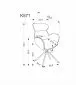 Krzesło tapicerowane K571 beżowe obracane z podłokietnikami I sklep meblowy MIRAT. styl LOFT
