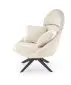 Fotel tapicerowany MERRY 2 kremowy obracany 360° I sklep meblowy MIRAT.