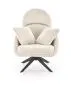 Fotel tapicerowany MERRY 2 kremowy obracany 360° I sklep meblowy MIRAT.
