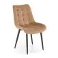 Krzesło tapicerowane K580 VELVET beżowe do jadalni I sklep meblowy MIRAT. styl LOFT