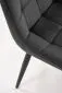 Krzesło tapicerowane K580 VELVET czarne do salonu I sklep meblowy MIRAT. styl LOFT