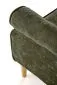 Fotel uszak HERMES oliwkowy na drewnianych nogach I sklep meblowy MIRAT.