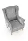 Fotel uszak HERMES szary tapicerowany I sklep meblowy MIRAT.
