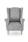 Fotel uszak HERMES szary tapicerowany I sklep meblowy MIRAT.