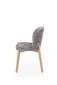 Krzesło tapicerowane BASSO szare/dąb naturalny do jadalni I sklep meblowy MIRAT. styl SKANDYNAWSKI