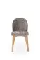 Krzesło tapicerowane BASSO szare/dąb naturalny do jadalni I sklep meblowy MIRAT. styl SKANDYNAWSKI