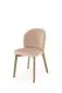 Solidne krzesło tapicerowane BASSO beżowe/jasny orzech I sklep meblowy MIRAT. styl SKANDYNAWSKI