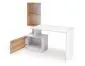 Biurko komputerowe MISO białe/dąb artisan z regałem dla dzieci I sklep meblowy MIRAT.
