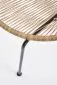 Krzesło BARI rattanowe z metalowymi nogami | MIRAT. w stylu LOFT, VINTAGE kolekcja