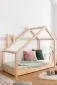 Łóżko dziecięce LUNA D 70x140 sosna drewniane domek | MIRAT. w stylu  kolekcja LUNA