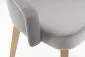 Krzesło TOLEDO 2 szare dąb miodowy z drewnianymi nogami | MIRAT. w stylu  kolekcja TOLEDO