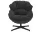 Fotel do salonu obracany BETTY Czarny | MIRAT