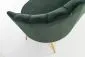 Sofa AMORINITO XL ciemno zielona w stylu glamour | MIRAT. styl GLAMOUR, PASTELE