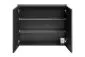 Szafka łazienkowa SANTA FE BLACK 80 cm czarny mat z lustrem z półkami I sklep meblowy MIRAT. styl LOFT