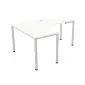 Biurko narożne EASY SPACE I-LEG LS 160x120cm białe duże I sklep meblowy MIRAT.